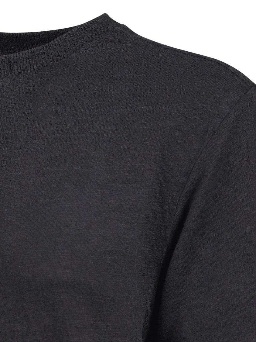 Isabel Marant Étoile Classic Black T-Shirt With Round Neckline And Soft Texture