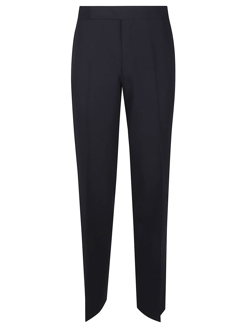 Lardini Black Virgin Wool Formal Pants