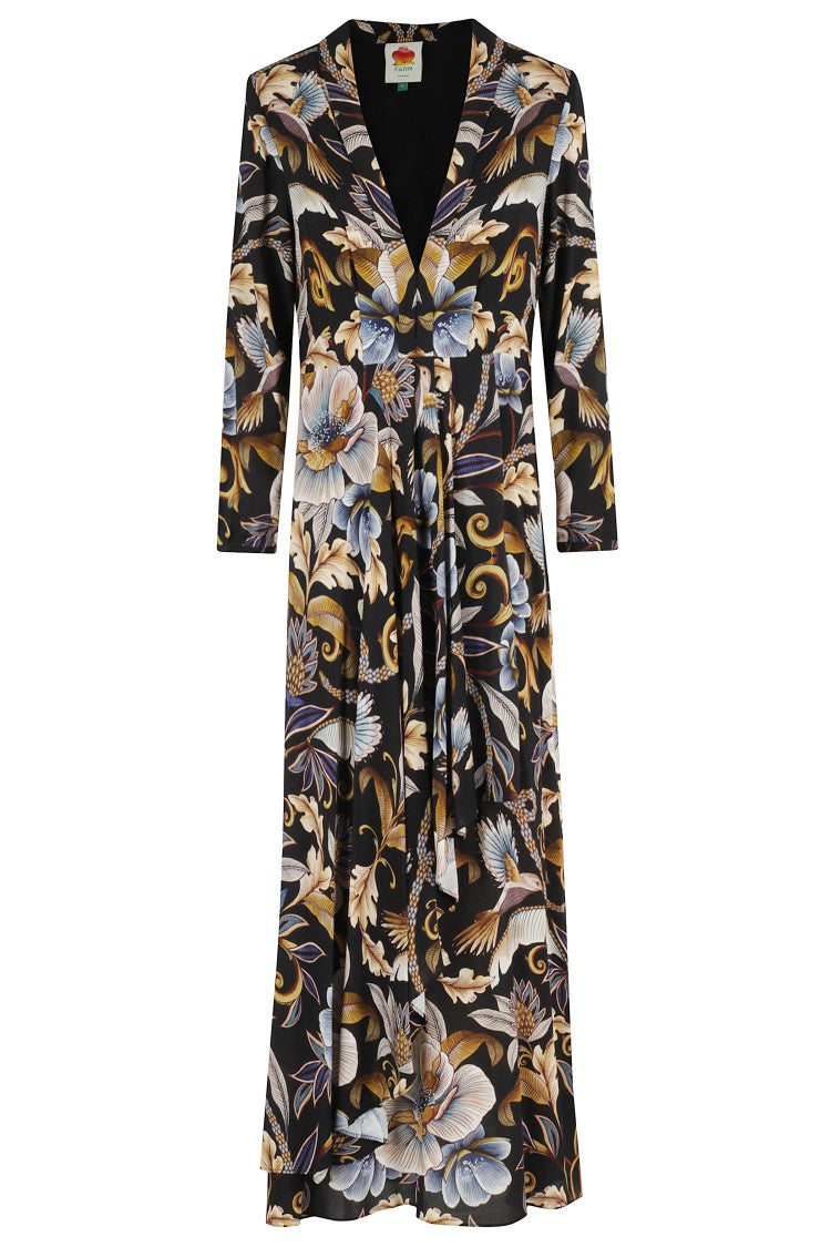 Farm Rio Intricate Floral Printed Maxi Dress