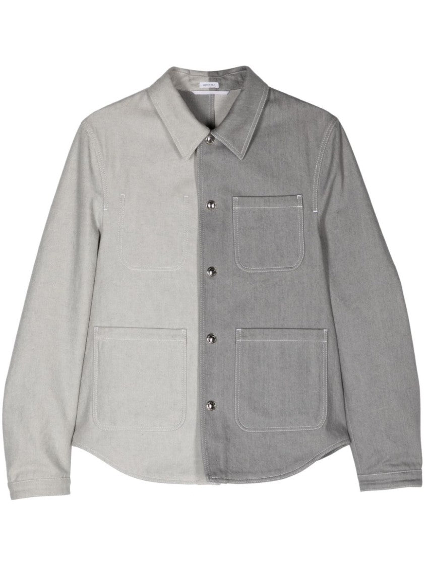 Thom Browne Two-Tone Grey Shirt