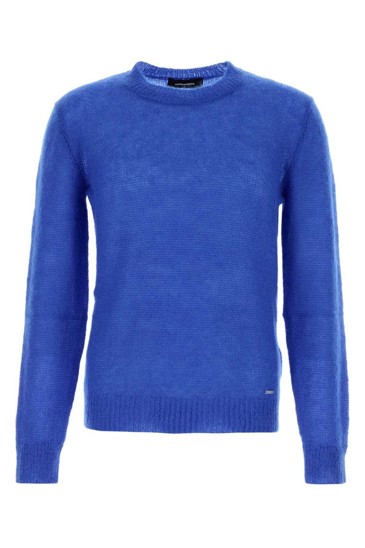 Dsquared2 Blue Mohair Blend Sweater