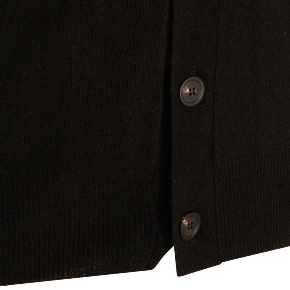 Altea Black Cardigan With V-Neck And Button Closure