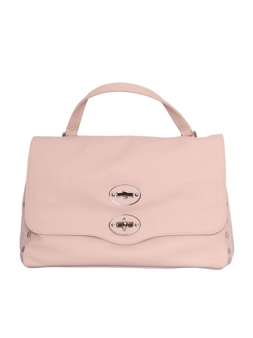 Zanellato Srl Pink Ostrica Saeta Smooth Leather Handbag