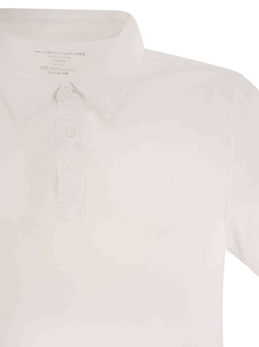 Majestic Cotton And Lyocell Polo Shirt