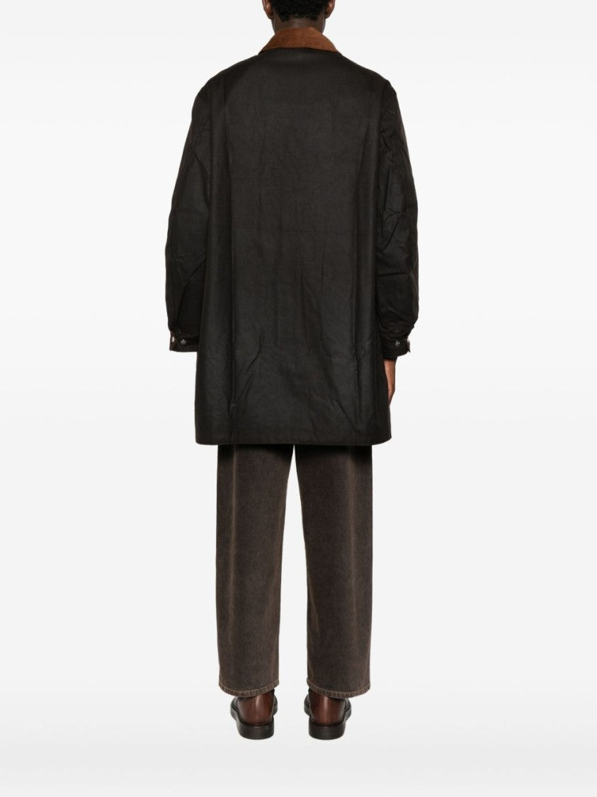 Barbour Brown Casual Jacket With Corduroy Collar