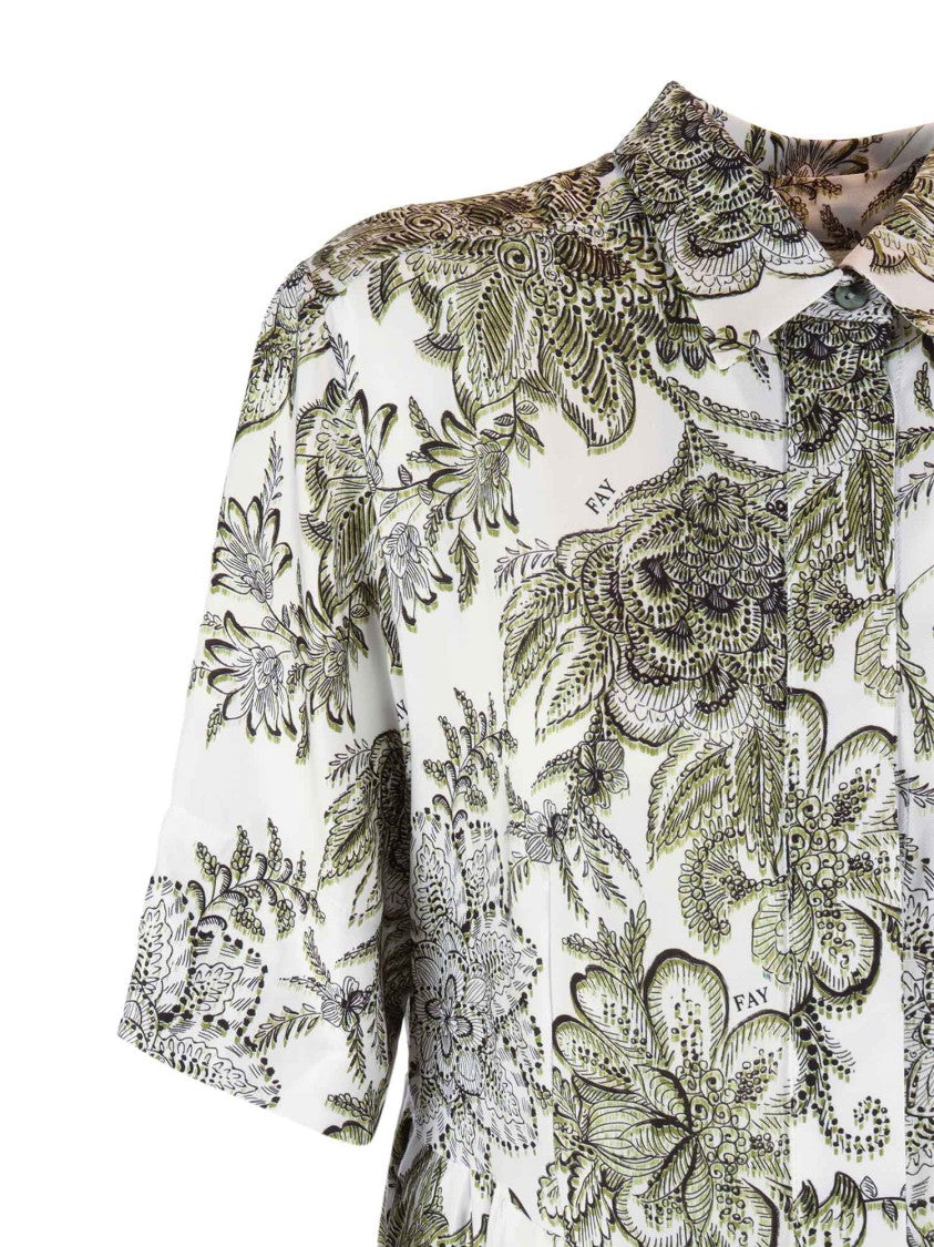 Fay Knee Length Floral Chemisier Day Dress