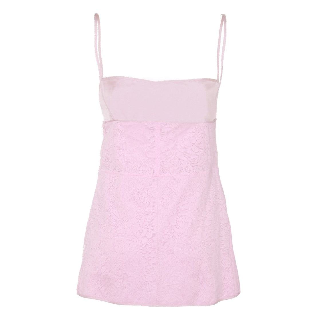 Jil Sander Pink Cotton Laces Details Top