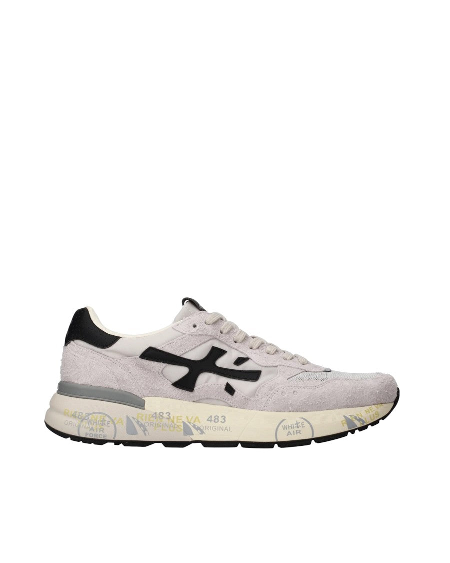 Premiata Layered Sneakers With Textured Sole And Cushioned Finish