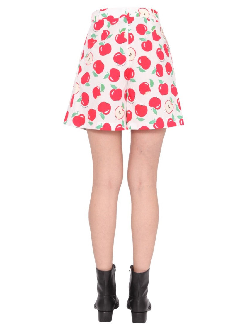 Boutique Moschino High-Waisted Cotton Poplin Shorts