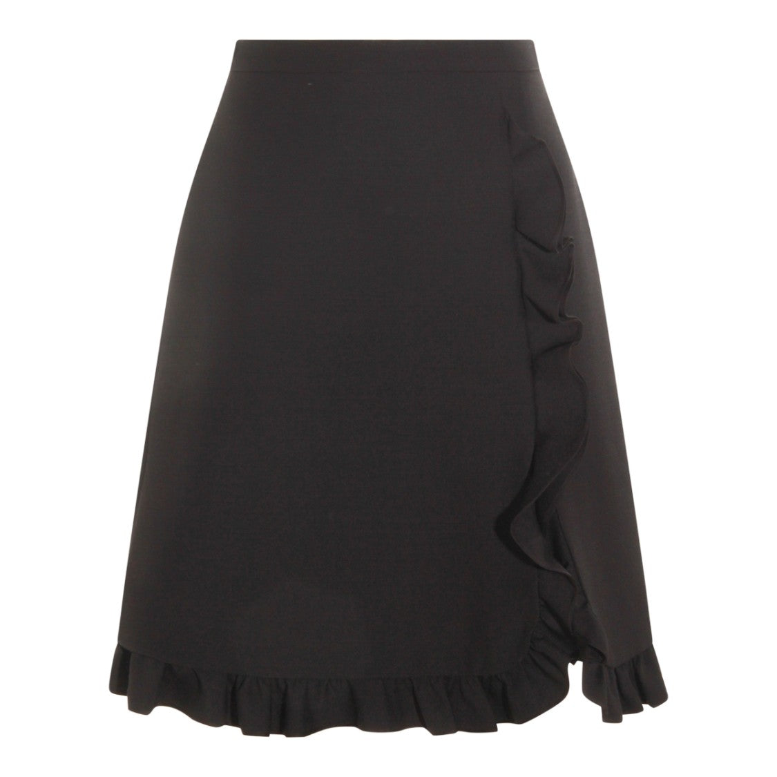 Valentino Black Wool Skirt