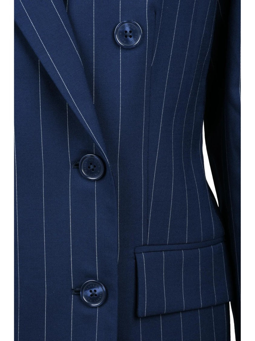 Lauren Ralph Lauren Double-Breasted Jacket - Blue