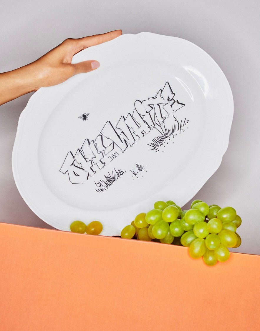 Off-White 735 Oval Tray Plate