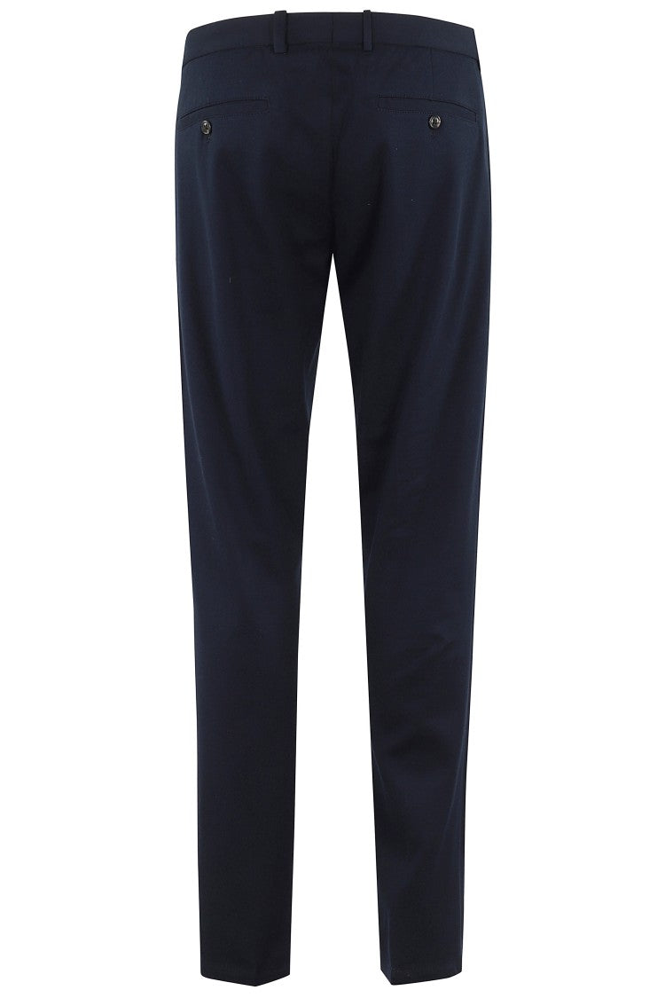 Circolo 1901 Cropped Blue Cotton Piquet Pants