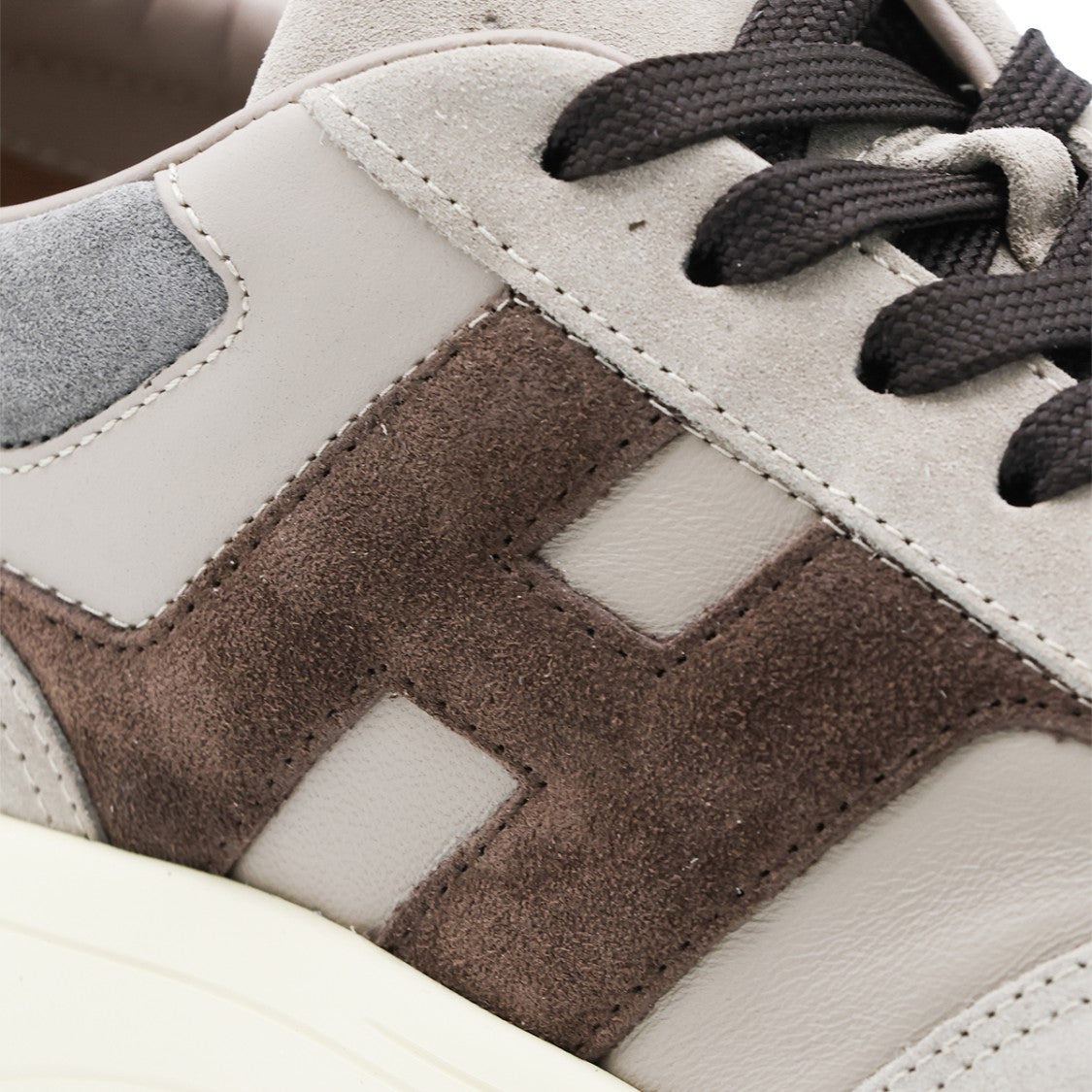 Hogan Layered Suede And Smooth Sneakers