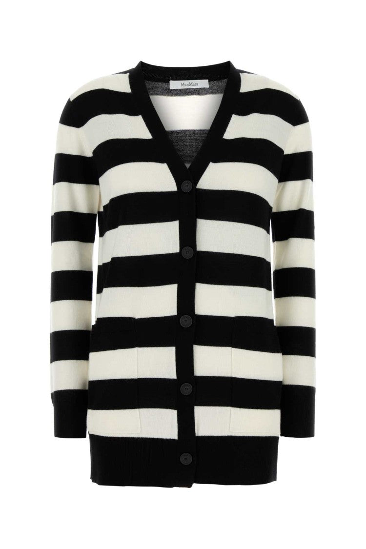Max Mara Embroidered Wool Fiemme Cardigan