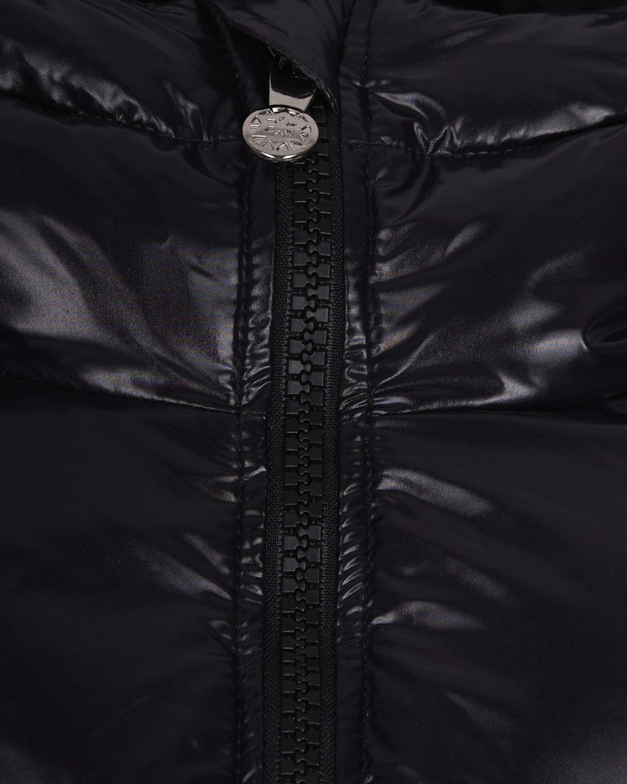 Pyrenex Lacquered Bomber Down Jacket With Hood – Black