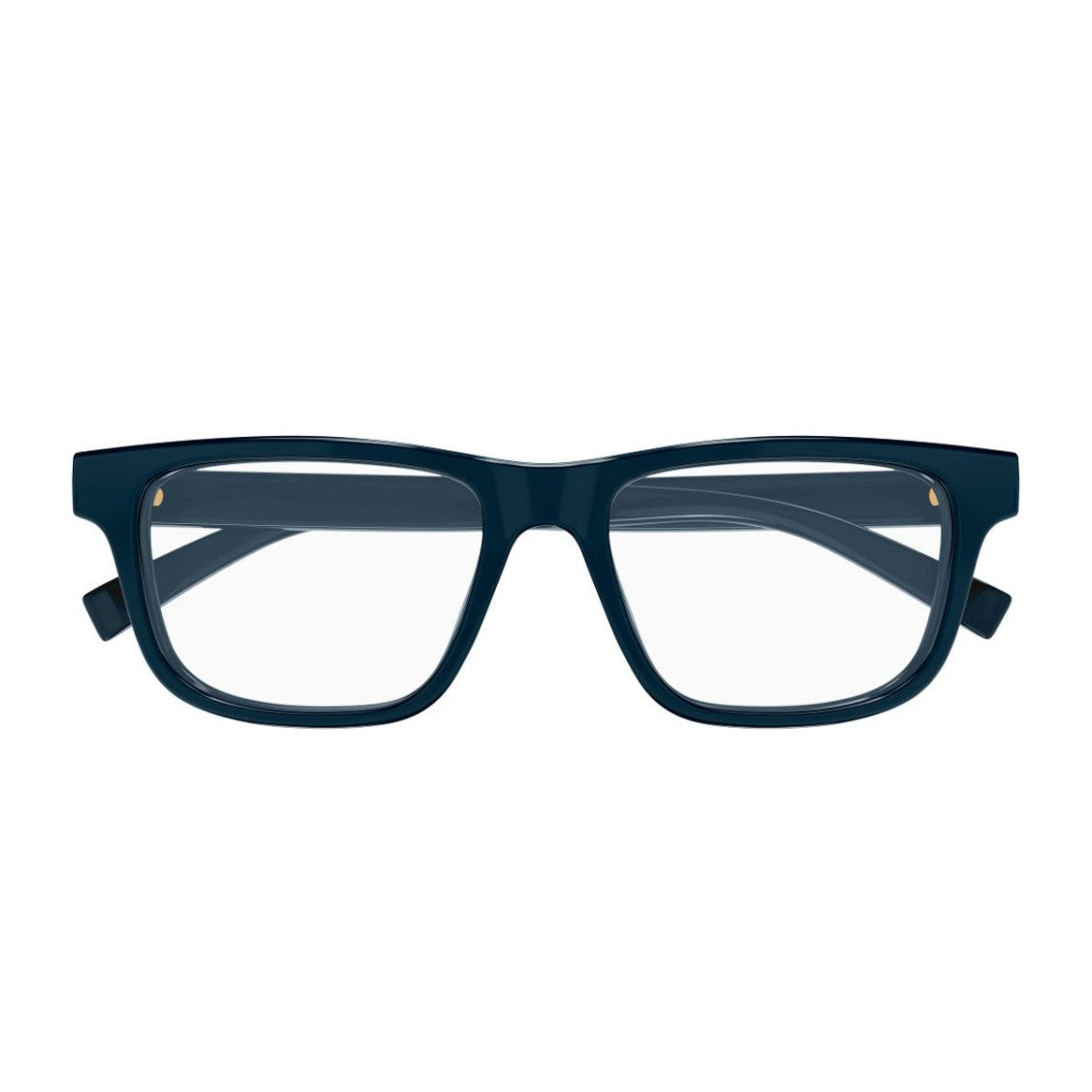 Gucci Blue Linea Sign Iniettato Rectangular Glasses