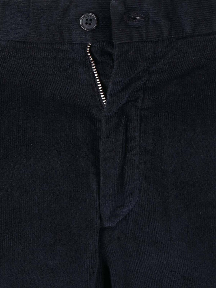 Incotex Blue Slim-Fit Tailored Cotton Pants