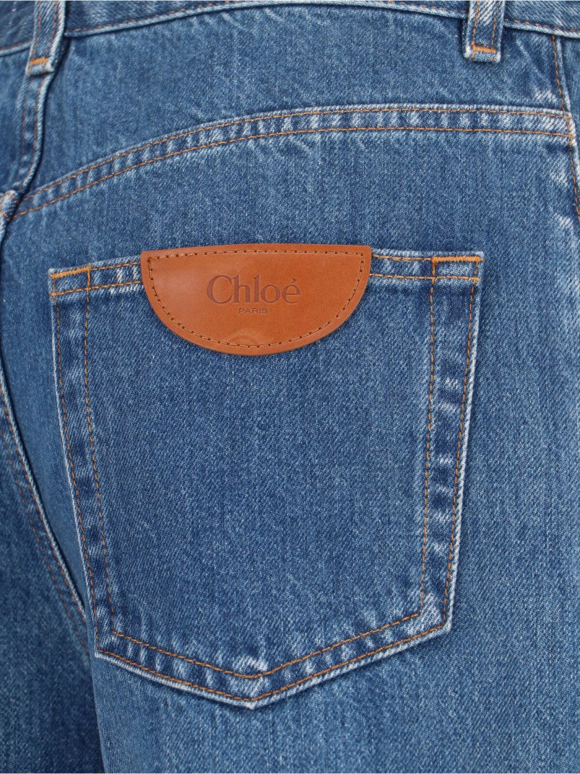 Chloé Wide-Leg Jeans – Blue