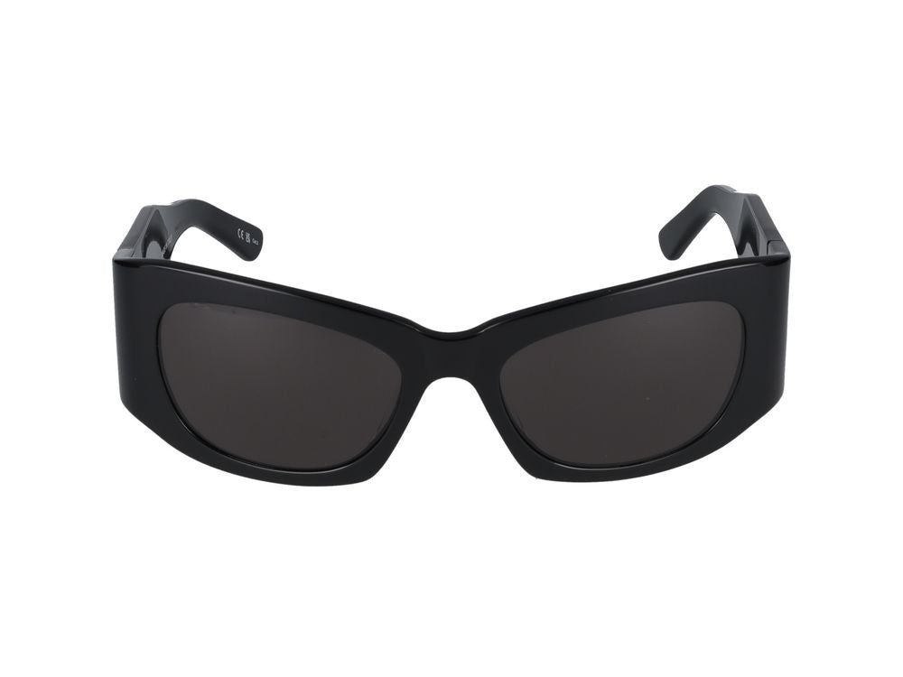 Balenciaga Black Bb0327s Acetate Oversized Square Frame Sunglasses
