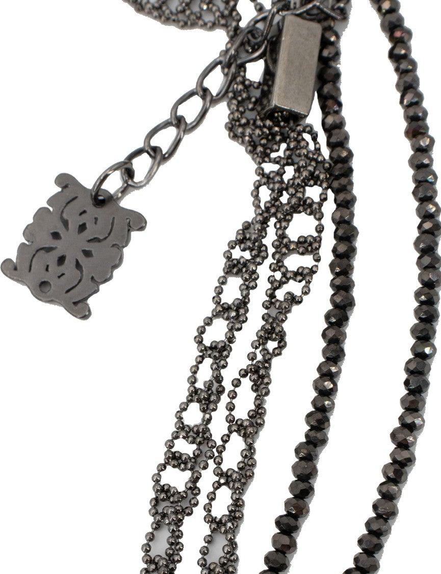 Panicale Layered Diamond-Accented Necklace With Unique Chain Motif