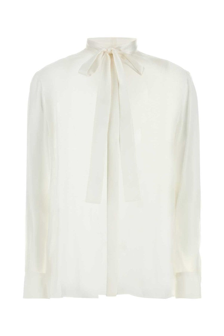 Dolce & Gabbana White Silk Shirt