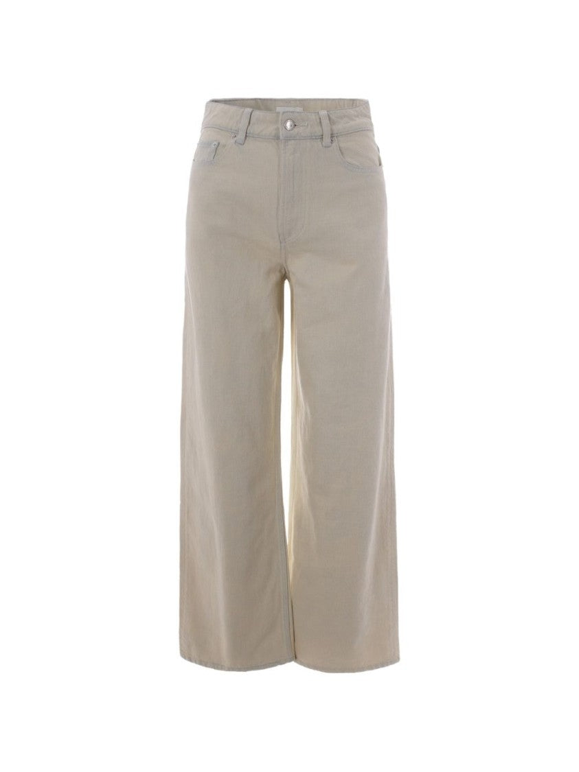 A.P.C. Wide-Leg Cropped Trousers In Organic Cotton