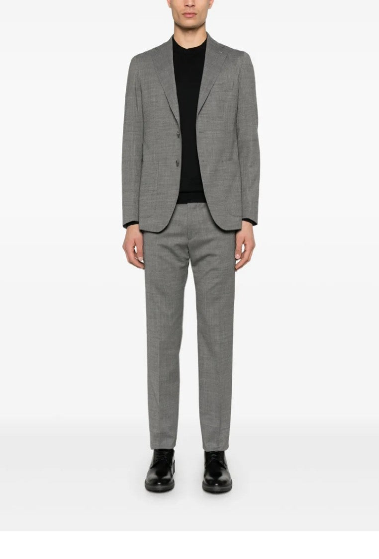 Lardini Classic Black Crew Neck Sweater