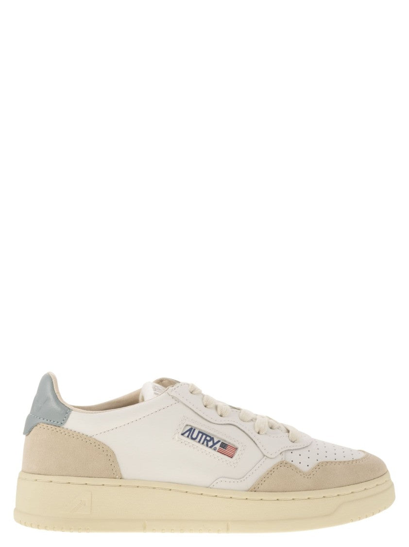 Autry Medalist Low - Leather And Suede Sneakers
