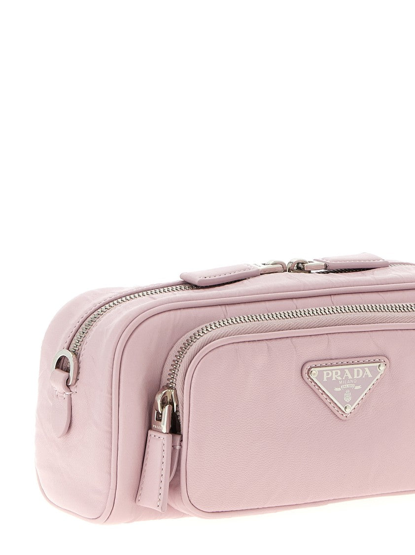 Prada Logo Antique Nappa Crossbody Bag