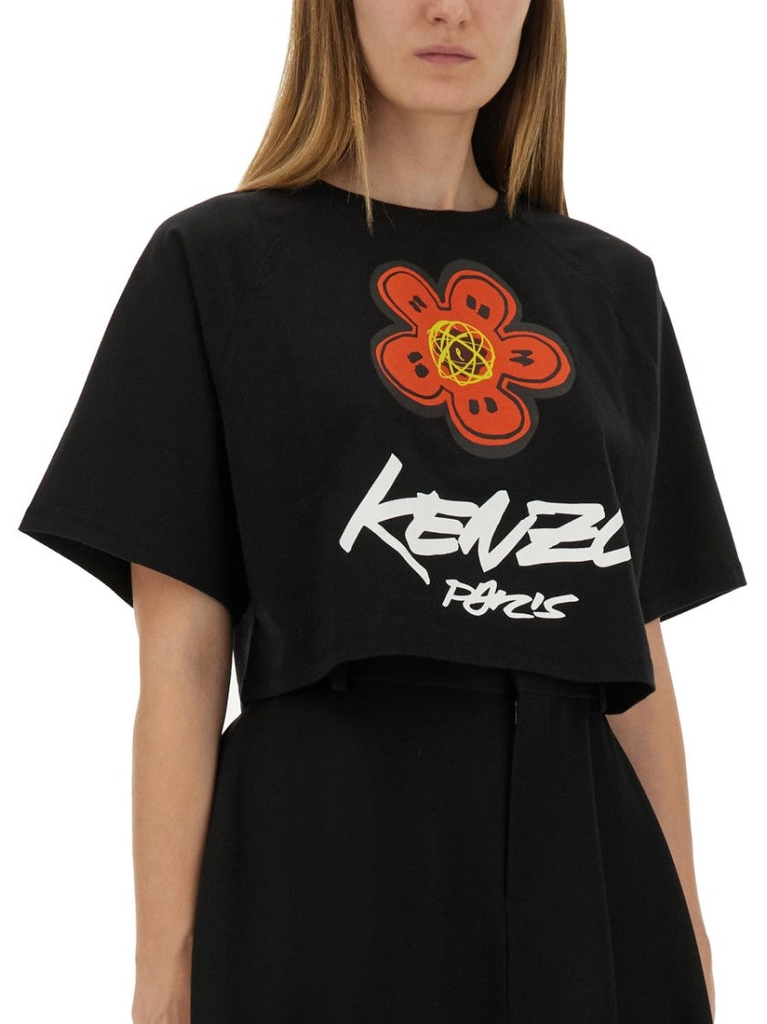 Kenzo "Futura" Cropped T-Shirt