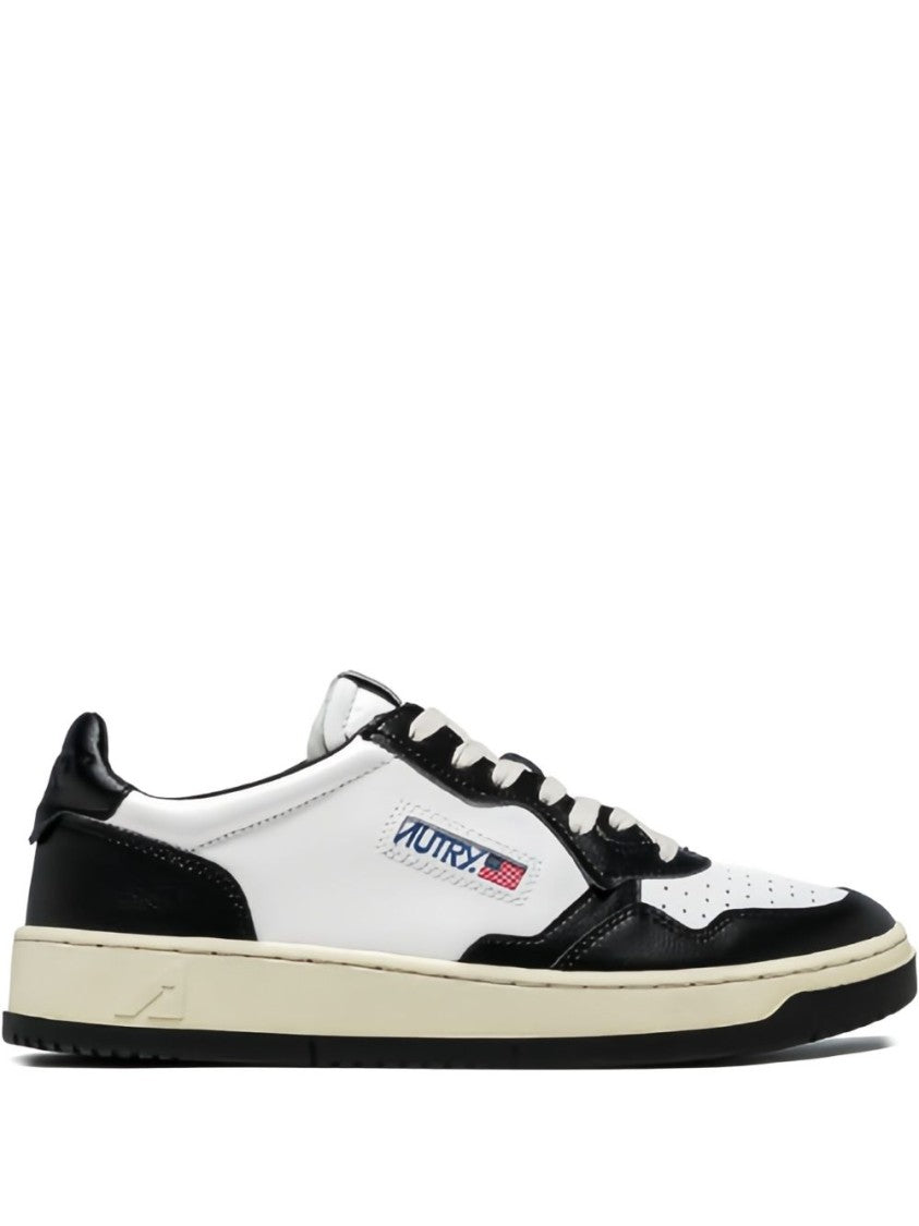 Autry White Leather Sneakers With Perforated Detailing