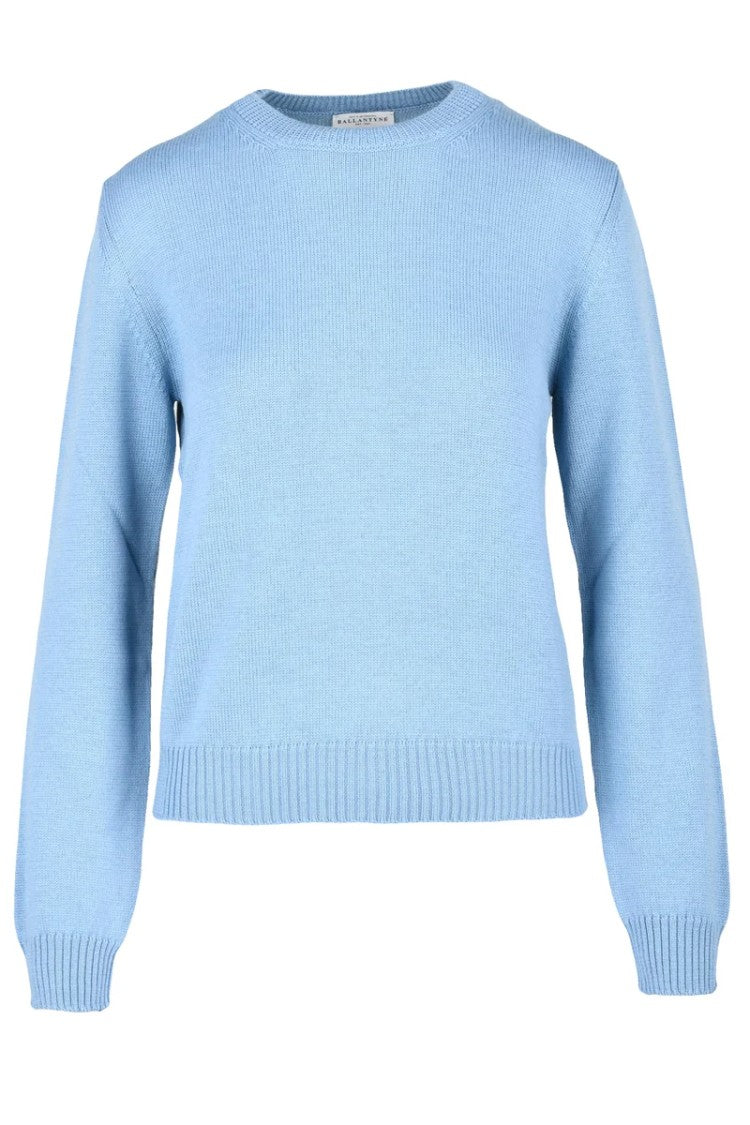 Ballantyne Crew Neck Sweater - Light Blue