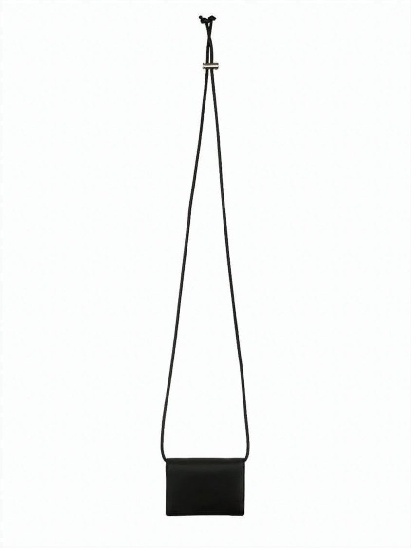 Vivienne Westwood Rectangular Black Cowhide Leather Card Wallet