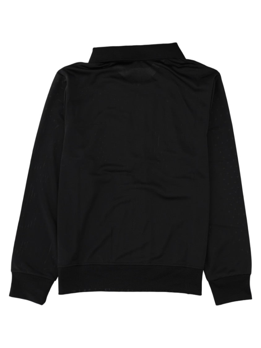 Palm Angels Black Striped Sporty Zip Tracktop Jacket