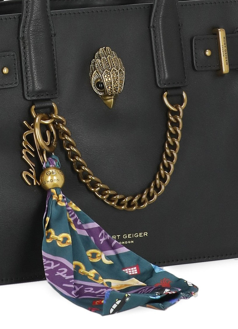 Kurt Geiger Black Sloane Tote Bag Leather Tote Bag