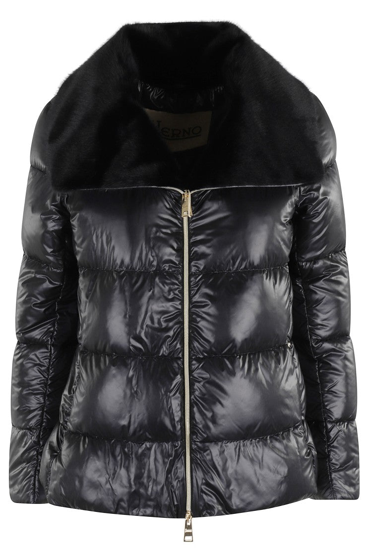 Herno Nylon Ultralighe E Faux Down Jacket
