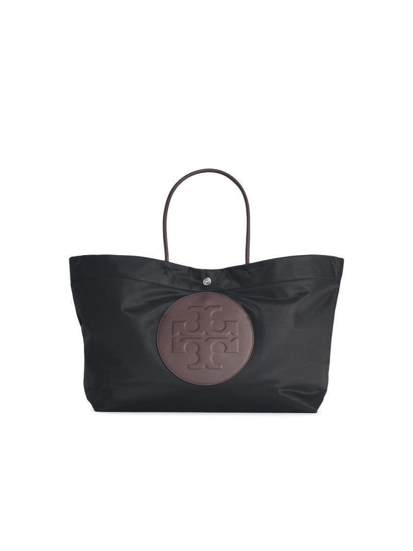 Tory Burch Large 'Ella Twist' Black Polyamide Bag