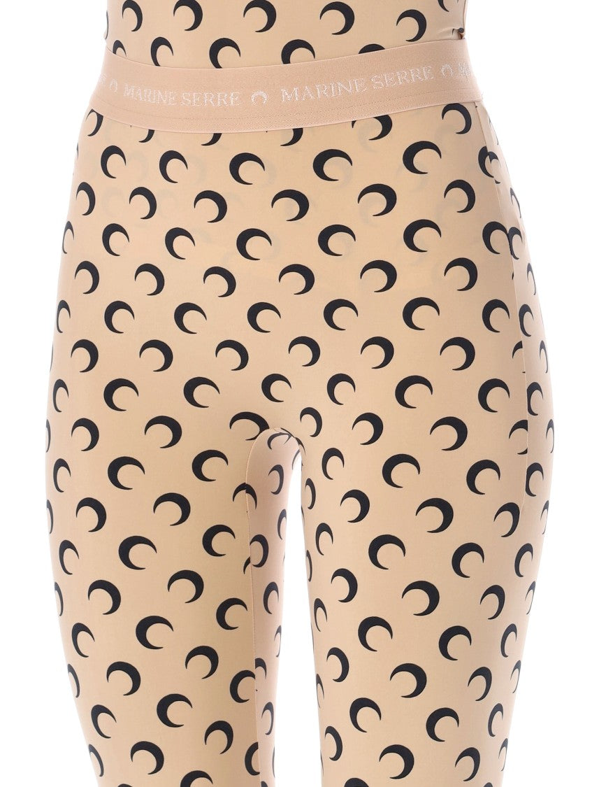 Marine Serre All-Over Moon Print Leggings