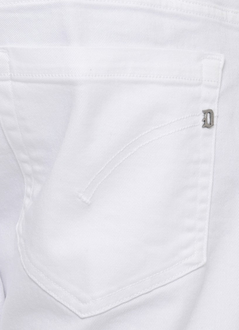 Dondup White George Cotton Jeans