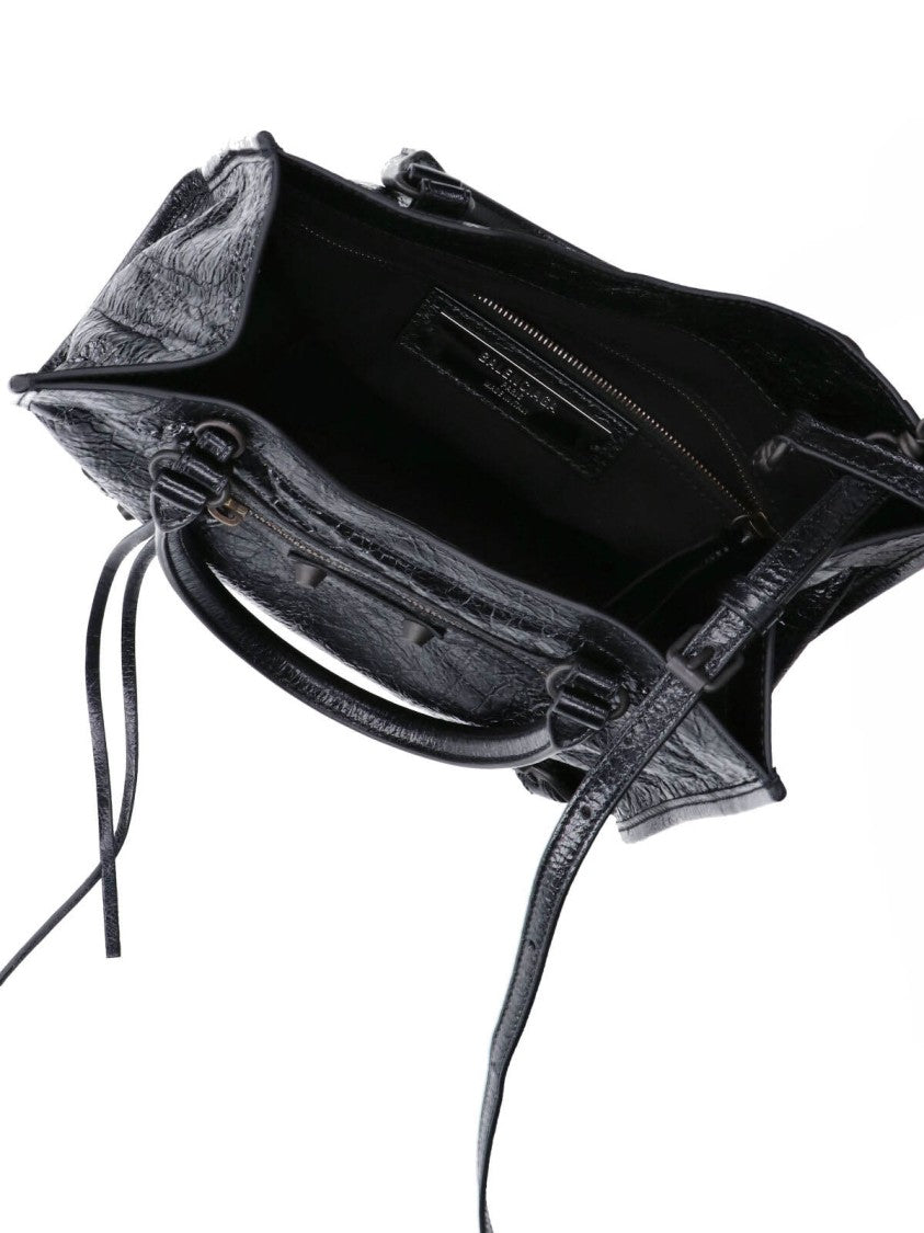 Balenciaga Black Rectangular Synthetic Leather Bag