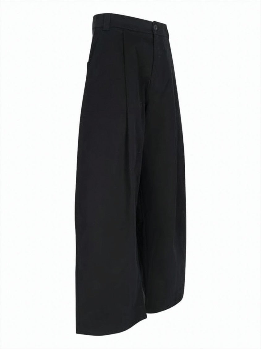 Studio Nicholson Wide-Leg Cropped Pants With High Waist