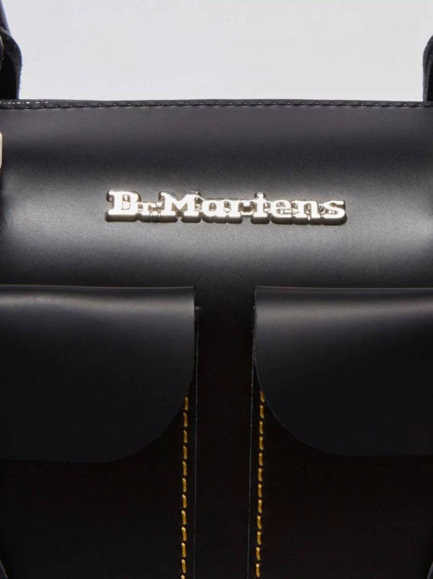 Dr. Martens Black Top Handle Smooth Leather Bag