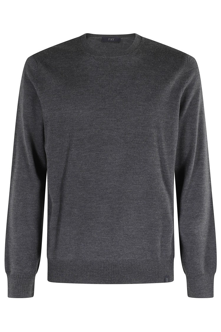 Fay Crew Neck Wool Sweater