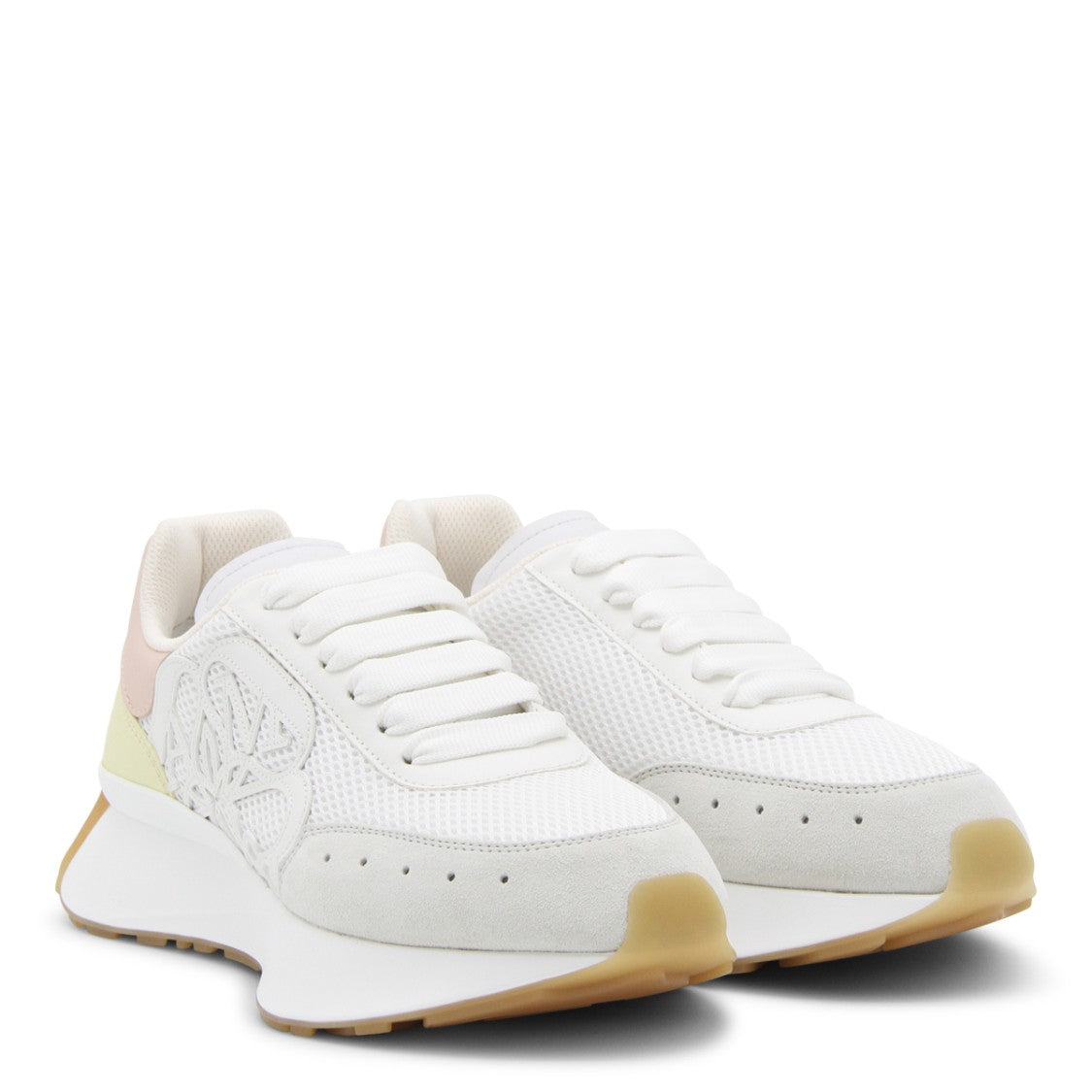 Alexander Mcqueen White Cotton Laces Sneakers