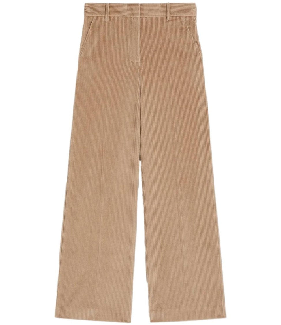 Max Mara Wide-Leg Tania Pants With Clean Front