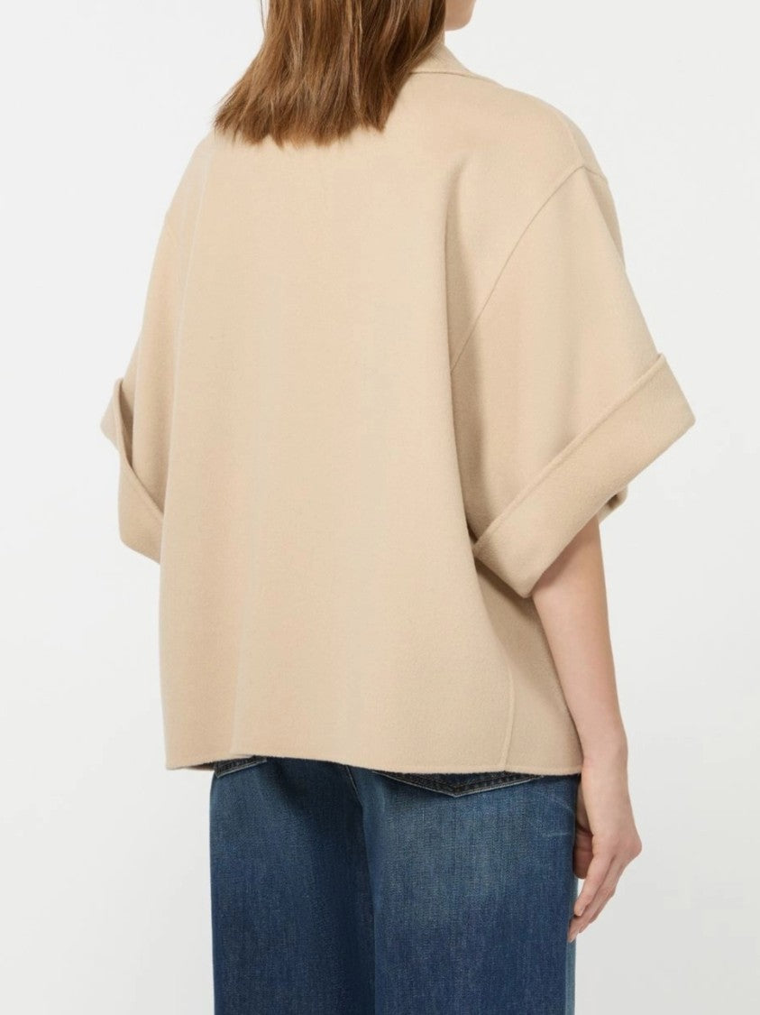Weekend Boxy Double-Breasted Jacket With Notched Lapel Collar