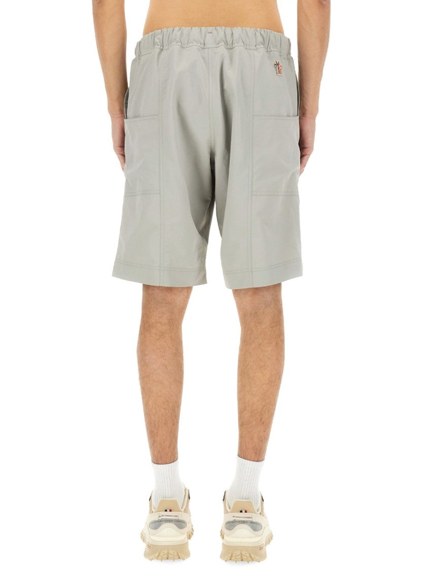 Moncler Grenoble Belted Bermuda Shorts With Relaxed Fit