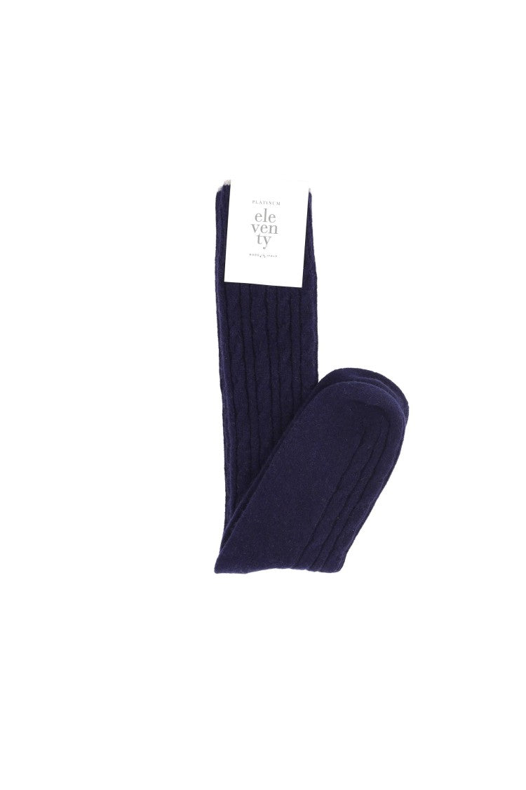Eleventy Fine Cashmere Cable Socks