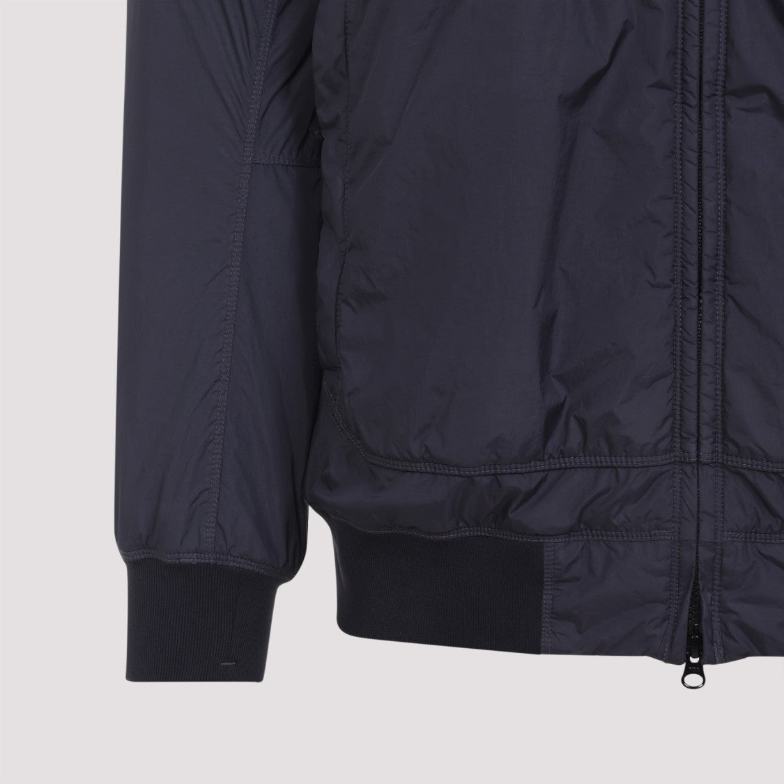 Stone Island Durable Polyamide Blue Jacket With Hood